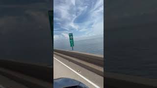 Crossing the Lake Pontchartrain Causeway Bridge the longest over water in the world [upl. by Lipman]