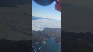 Lecąc nad Grenlandią🇬🇱 grenlandia greenland airgreenland grenlandiatrip [upl. by Niak]