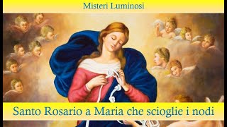 Santo Rosario a Maria che scioglie i nodi  Misteri luminosi [upl. by Anyr481]