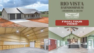 Barndominium Full Tour  2200 Sqft Rio Vista  3 Bedroom 25 Bath [upl. by Hosbein1]