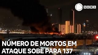 Número de mortos em ataque terrorista sobe para 137 na Rússia [upl. by Wilder]