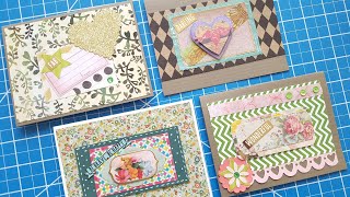 Turning Embellishments into Cards  Using Scraps Stash amp Happy Mail [upl. by Euqinad]