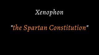 Xenophon quotSpartan Constitutionquot audiobook spoken in reconstructed ancient Greek [upl. by Rasaec]