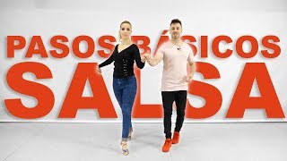 1 Pasos Básicos de Salsa  Aprende a bailar salsa con Alfonso y Mónica  Clases de salsa [upl. by Dusza703]