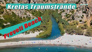 Traumstrände auf Kreta  Preveli Beach KretaCrete 2024 4K [upl. by Ellord68]