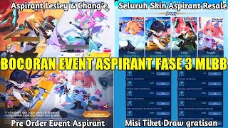 BOCORAN EVENT ASPIRANT LESLEY amp CHANGE FASE 3 TIKET DRAW GRATIS EVENT ASPIRANT  Mobile Legends [upl. by Antoine889]