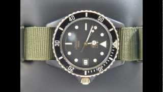 TAG Heuer 1000 Black Coral on a green Nato band 980029B [upl. by Alekal]