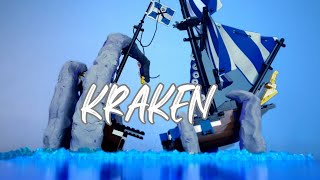 Lego Kraken  Pirate Stop Motion with Caribbean Clipper [upl. by Tingley]