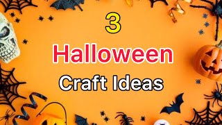 3 Halloween Craft Ideas  Paper Halloween Crafts  DIY Halloween Decorations  Paper Craft  Origami [upl. by Garvey]