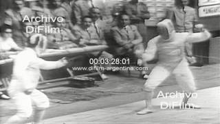 Mangiarotti vs Sisikin  Fencing Mens Foil Team  Summer Olympic Games 1960 [upl. by Nnalorac]