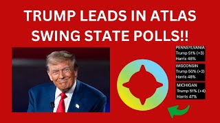 TRUMP LEADS in Atlas Swing State Polls 2020s Most Accurate Pollster [upl. by Hopfinger]