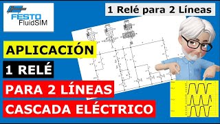 Fácil conexión de método por cascada especial 1 relé para 2 líneas o grupos de trabajo 😊👍 [upl. by Alcott710]