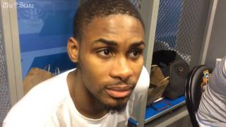 Seventh Woods happy for Gamecocks success to be Final Four with UNC [upl. by Nemrak]