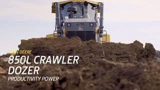 Productivity Power  John Deere 850L Crawler Dozer [upl. by Nairdad920]