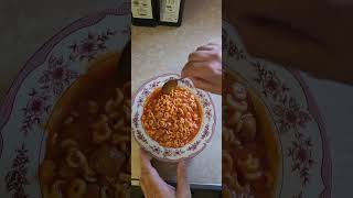 Campbells Spaghetti and Meatballs Review Part 2 foodshorts pasta [upl. by Ahsias]