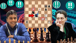 Aggressive chess Game 47 By Pranav V vs Alexandra Kosteniuk [upl. by Reyna298]