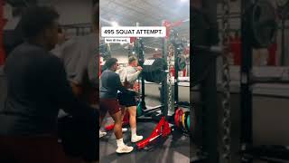 495 squat attempt [upl. by Makell]