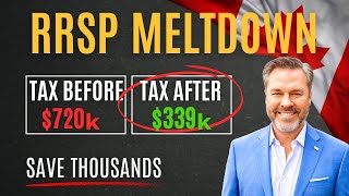 RRSP Meltdown Strategy  Save Thousands In Taxes Includes a Complete Withdrawal Strategy example [upl. by Rehpotsirhcnhoj]