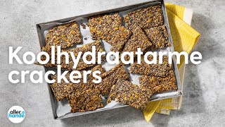 Koolhydraatarme crackers  Recept  Allerhande [upl. by Yejus]