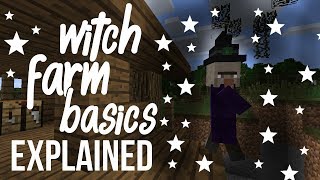 Simple Witch Farm Explanation  Minecraft [upl. by Zebulon]