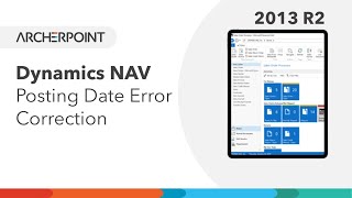 Microsoft Dynamics NAV Posting Date Error Correction [upl. by Anhaj675]