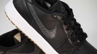 Nike Air Jordan 1 Low G Golf Shoes  BlackAnthraciteGum [upl. by Peckham541]