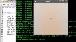 GTK tutorial 3  button part 2 [upl. by Niwde153]