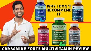 Carbamide forte multivitamin review  with probiotics and ashwagandha  sports multivitamin [upl. by Neelrac]