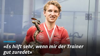 SquashProfi Dimitri Steinmann über seinen Schweizer Einzelmeistetitel [upl. by Animaj]