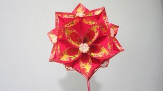 CNY TUTORIAL NO 75  Hongbao Ornamental Ball [upl. by Lontson771]