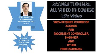 ACONEX COMPLETE COURSE VIDEO I SABIR SAIFI [upl. by Almap]