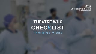 WHO Surgical Safety Checklist Training [upl. by Ikoek]