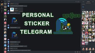 Create Personal sticker on telegram for PC [upl. by Ahsaekal947]