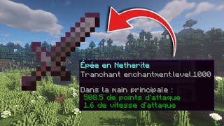 Comment avoir une épée Tranchant 1000 sur Minecraft [upl. by Duster]