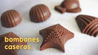 Bombones de Chocolate Rellenos Caseros Paso a Paso 🍫 [upl. by Maharg]