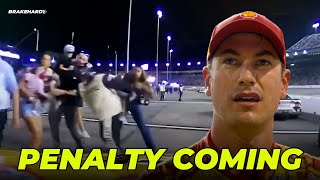 Joey Logano Is ABSOLUTELY Getting A Penalty From NASCAR For Post Race Antics [upl. by Drue850]