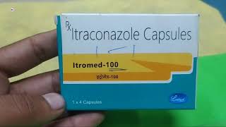 Itromed 100mg Capsule  Itraconazole 100mg tablet uses side effects amp benefits Itromed capsule [upl. by Sorips]