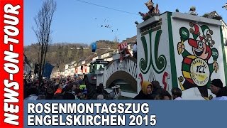 ROSENMONTAGSZUG 2015 Engelskirchen  De zuch Kütt Jeck un´ fit fiert all mit [upl. by Arikat]