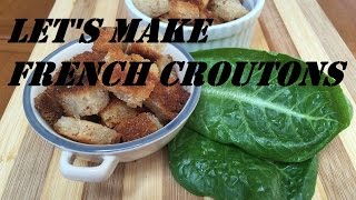 How to make French style Croutons  Just Carbolicious [upl. by Sandeep988]