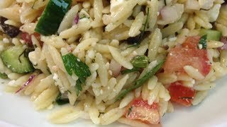 Orzo amp Veggie Salad Leftover Makeover  Noreens Kitchen [upl. by Ruberta]