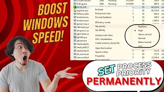 How to PERMANENTLY set Process Priority in Windows 11  Boost Your PC Performance  REGEDIT method [upl. by Moorish732]