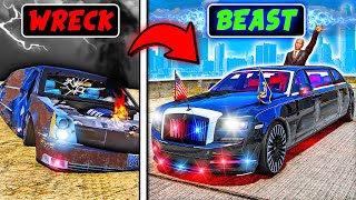 I Upgraded ABANDONED Presidential Limo into ULTIMATE BEAST GTA 5 [upl. by Alake233]