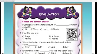 HYDROSPHERE  EVALATION  UNIT 2  TERM2  SOCIAL SCIENCE  5TH STD  ENGLISH MEDIUM [upl. by Inohs432]