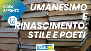 Umanesimo e Rinascimento stile e poeti [upl. by Rigdon]