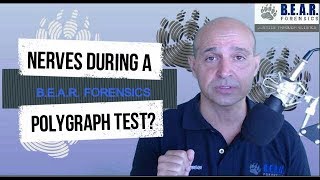 Anxious nervous person on a polygraph lie detector test How do nerves affect the polygraph test [upl. by Drofiar243]