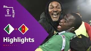 Algeria v Cameroon  FIFA World Cup Qatar 2022 Qualifier  Match Highlights [upl. by Ynnub]