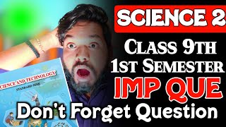 class 9 science 2 most important question first semester exam 2023  science 2 imp questions class 9 [upl. by Amos]