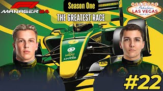 F1 MANAGER 2024 TEAM LOTUS EPISODE 22  THE GREATEST RACE  LAS VEGAS [upl. by Ecaidnac150]