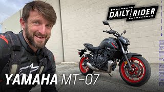 2021 Yamaha MT07 Review  Daily Rider [upl. by Hpesojnhoj905]