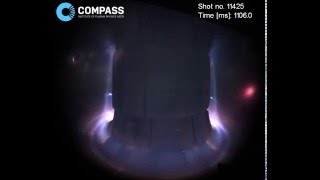 The first highspeed colour video from the COMPASS tokamak [upl. by Godric]